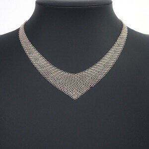 Tiffany mesh scarf silver